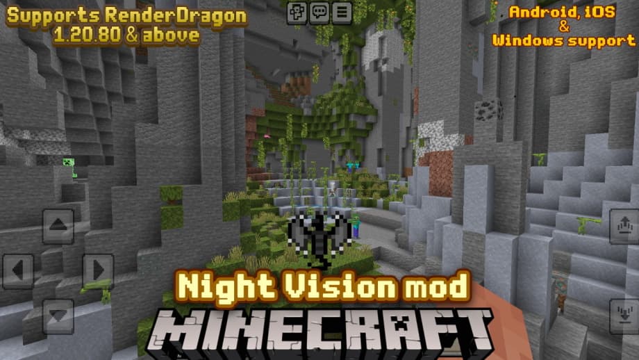 Thumbnail: Night Vision for Minecraft BE 1.21