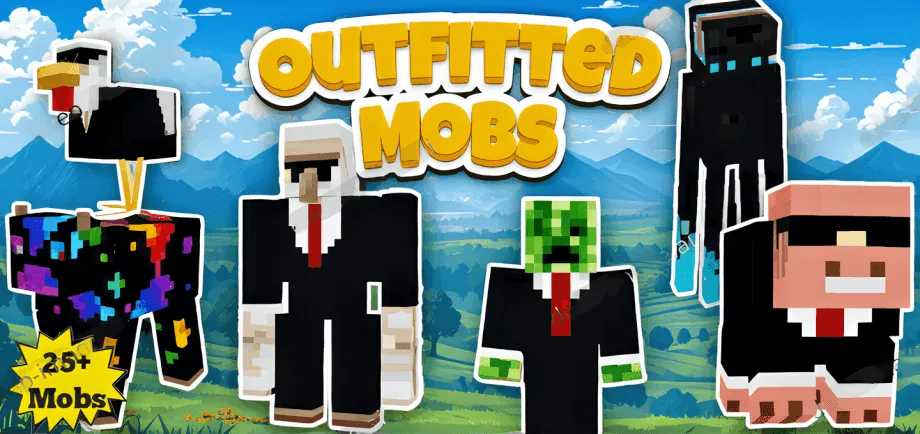 Thumbnail: Outfitted Mobs Texture Pack | Dressed Up Mobs