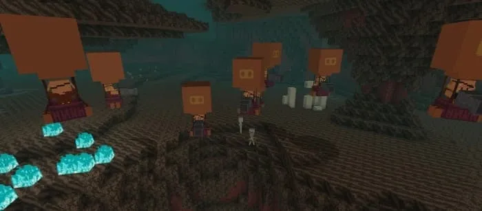 Piglins in Balloons x Bare Bones: Screenshot 1