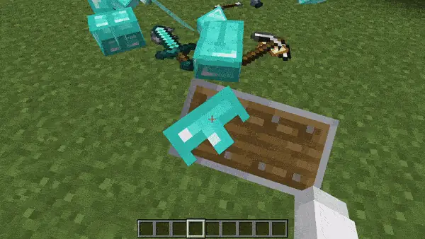 Picking items by hitting them