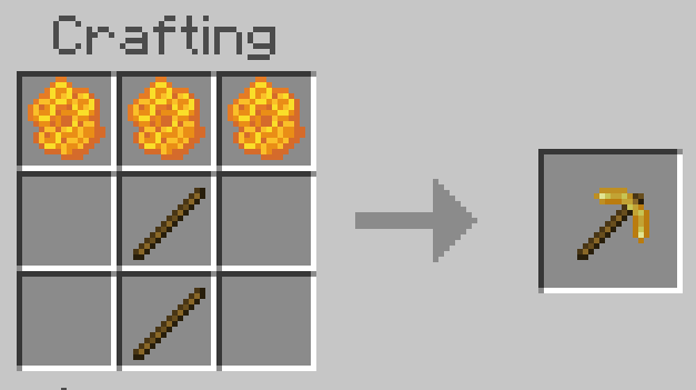 Beehive Pickaxe Recipe