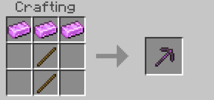 Enderian Pickaxe Recipe