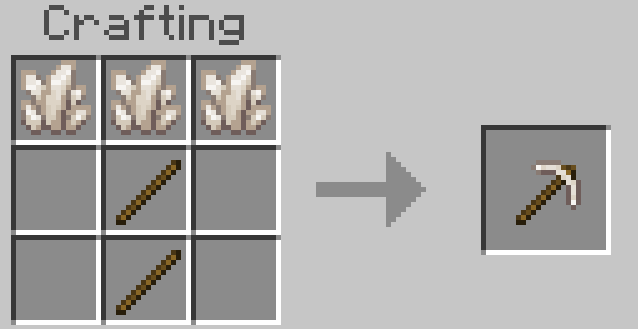 Quartz Pickaxe Recipe