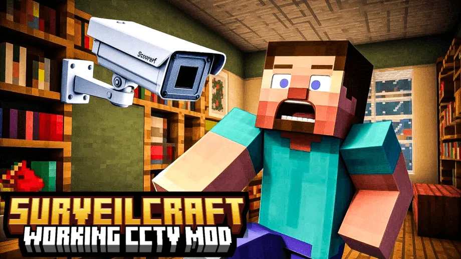 Thumbnail: SurveilCraft: Working CCTV Mod [Multiplayer Supported] 1.21+