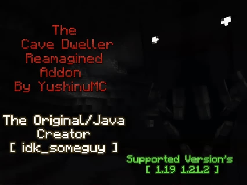 Thumbnail: The Cave Dweller Reamagined Addon For Minecraft PE | Horror Mod