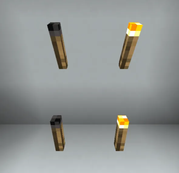 Unlit & Lit Torches