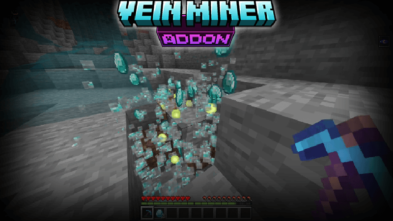 Thumbnail: Vein Miner Addon (1.21.20+)