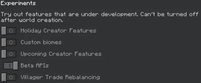 Required Experiments for Way Stone Addon