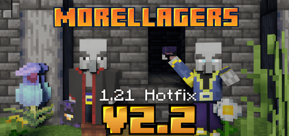 Thumbnail: Morellagers. A Better Illager Addon. Version 2.2: 1.21 Hotfix