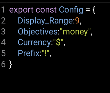 BankNote Config File