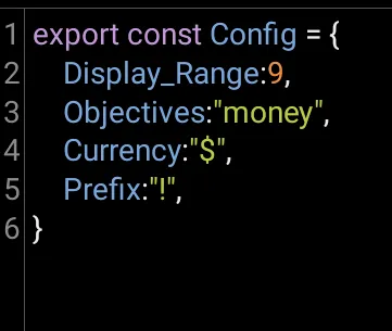 BankNote Config File