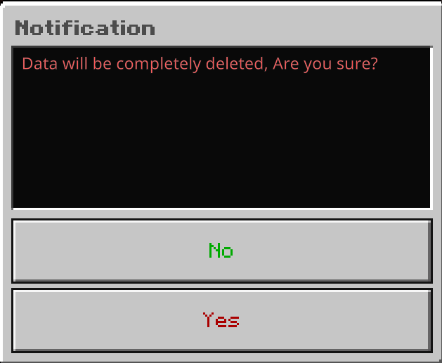 Delete Data Notification