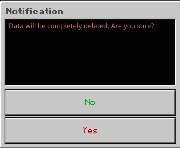 Delete Data Notification