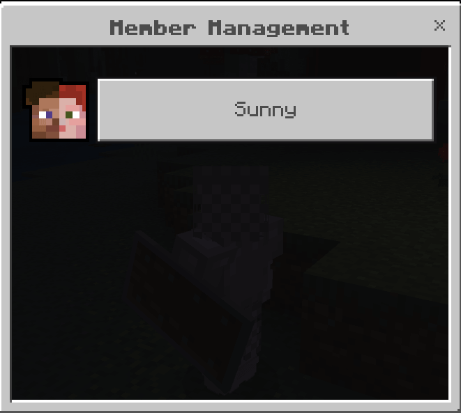 Member Management Menu