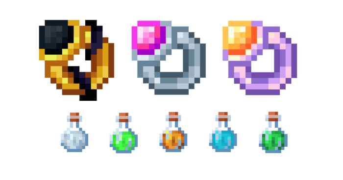 New Rings and Potions