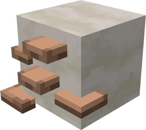 Brown Lateral Mushroom Block Mushroom