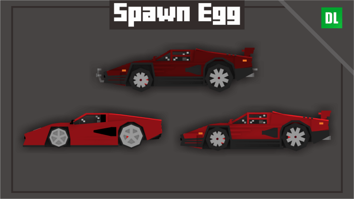 Lamborghini Countach Spawn Eggs