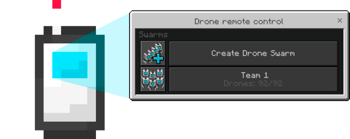 Drone Remote Control Menu