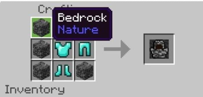 Bedrock Armor Recipe