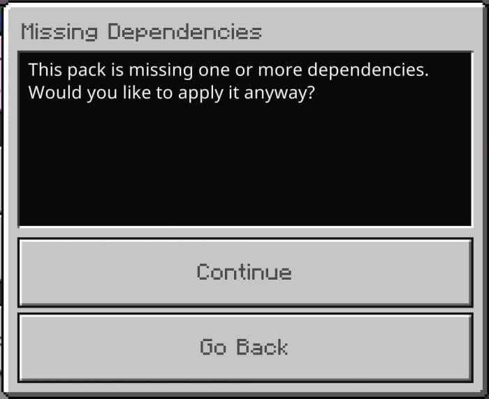 Missing Dependencies