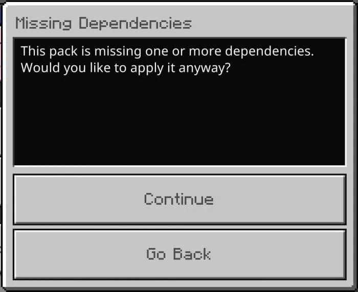 Missing Dependencies