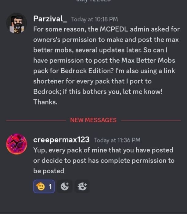 creepermax123's Permisson for Parzival_