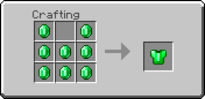 Emerald Chestplate Recipe