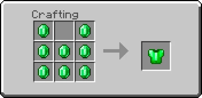 Emerald Chestplate Recipe