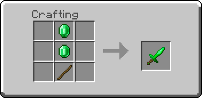 Emerald Sword Recipe