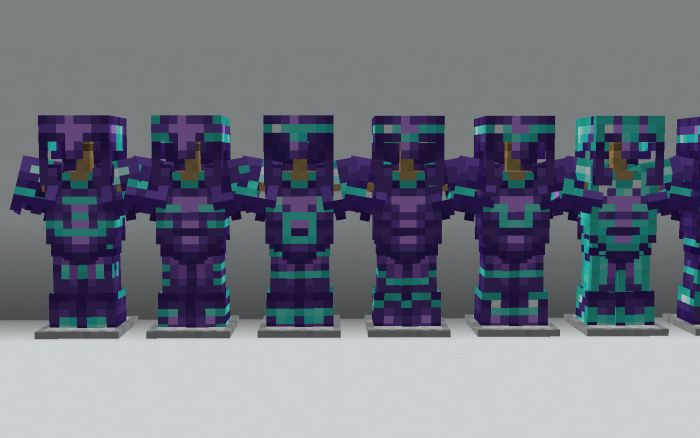 Diamond armor with amethyst trims: Screenshot 1