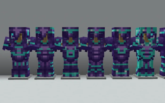 Diamond armor with amethyst trims: Screenshot 1