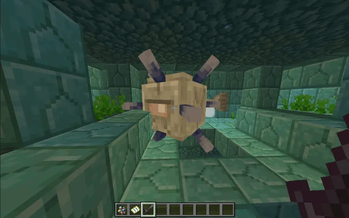 Elder Guardian in Ocean Monument: Screenshot