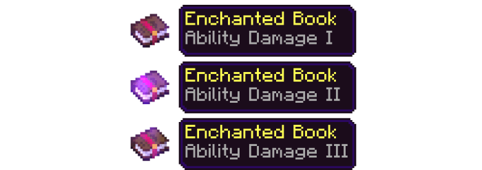 Ability Damage Enchanted Books