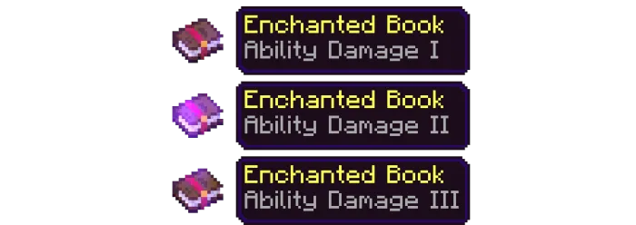 Ability Damage Enchanted Books