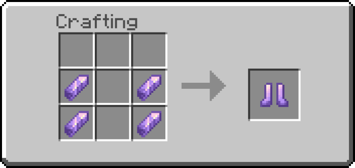 Amethyst Boots Recipe