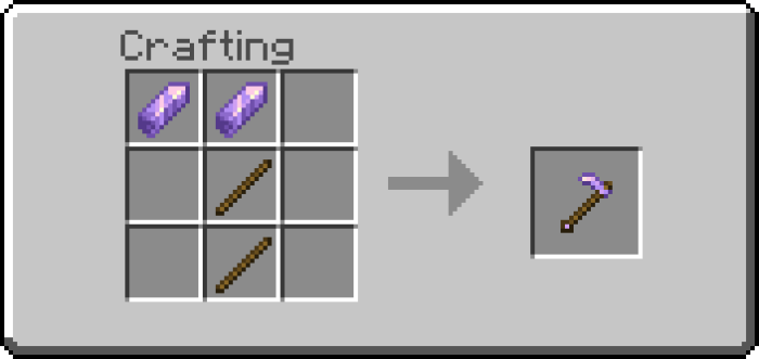 Amethyst Hoe Recipe