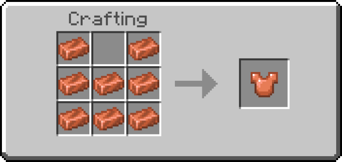 Copper Chestplate Recipe