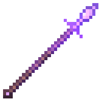 Enchanted Amethyst Spear