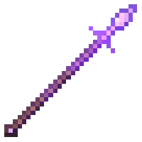 Enchanted Amethyst Spear