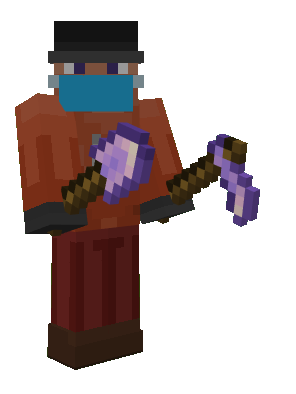 Equipped Tools: Amethyst Shovel & Hoe