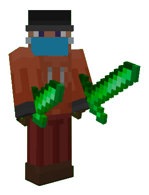 Equipped Weapons: Emerald Dagger & Sword