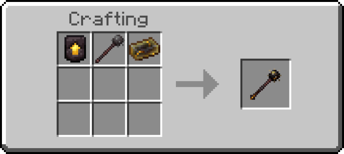 Gilded Netherite Morningstar Recipe