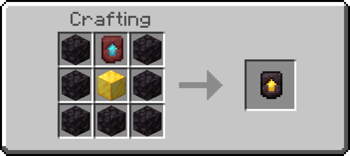 Gilded Netherite Template Recipe