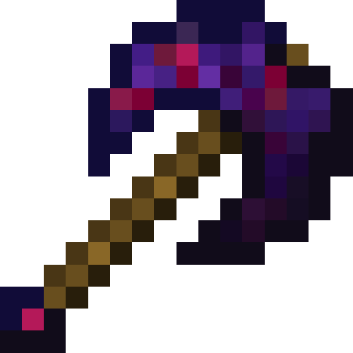 Glowing Obsidian Battleaxe