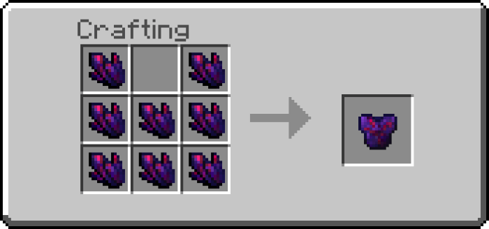 Glowing Obsidian Chestplate Recipe