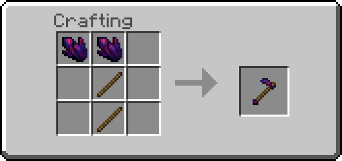 Glowing Obsidian Hoe Recipe