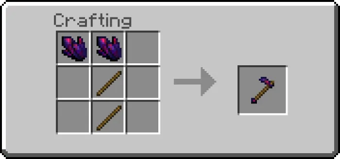 Glowing Obsidian Hoe Recipe