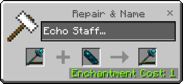 Repairing Echo Staff with Echo Shards