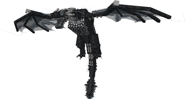 Black Ice Dragon Model