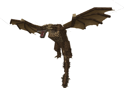 Bronze Fire Dragon Model